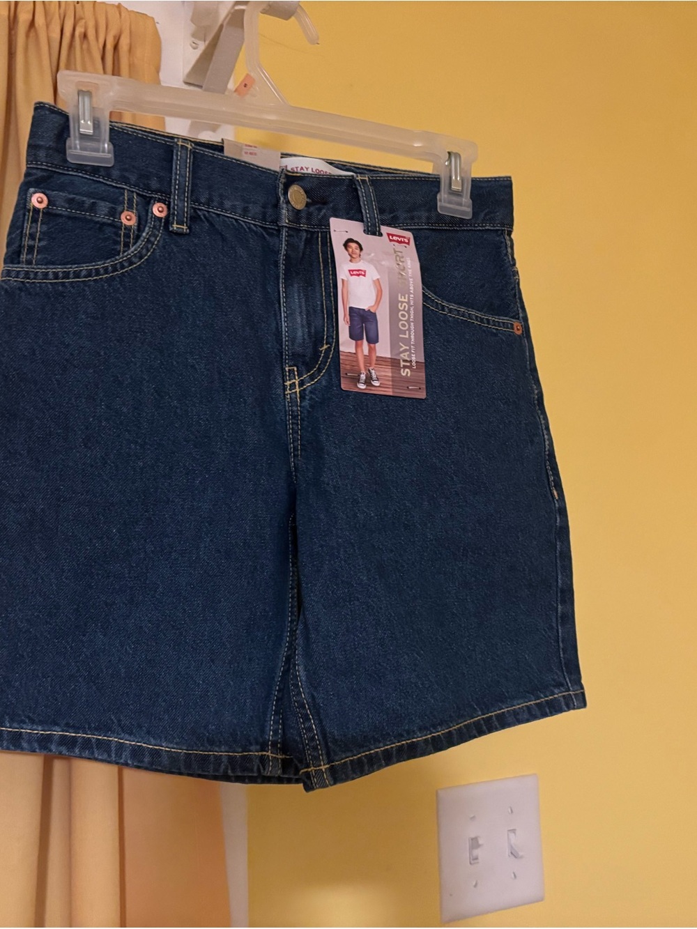 Levi's Dark Blue Denim Women's Jean Shorts - Stay Loose Fit